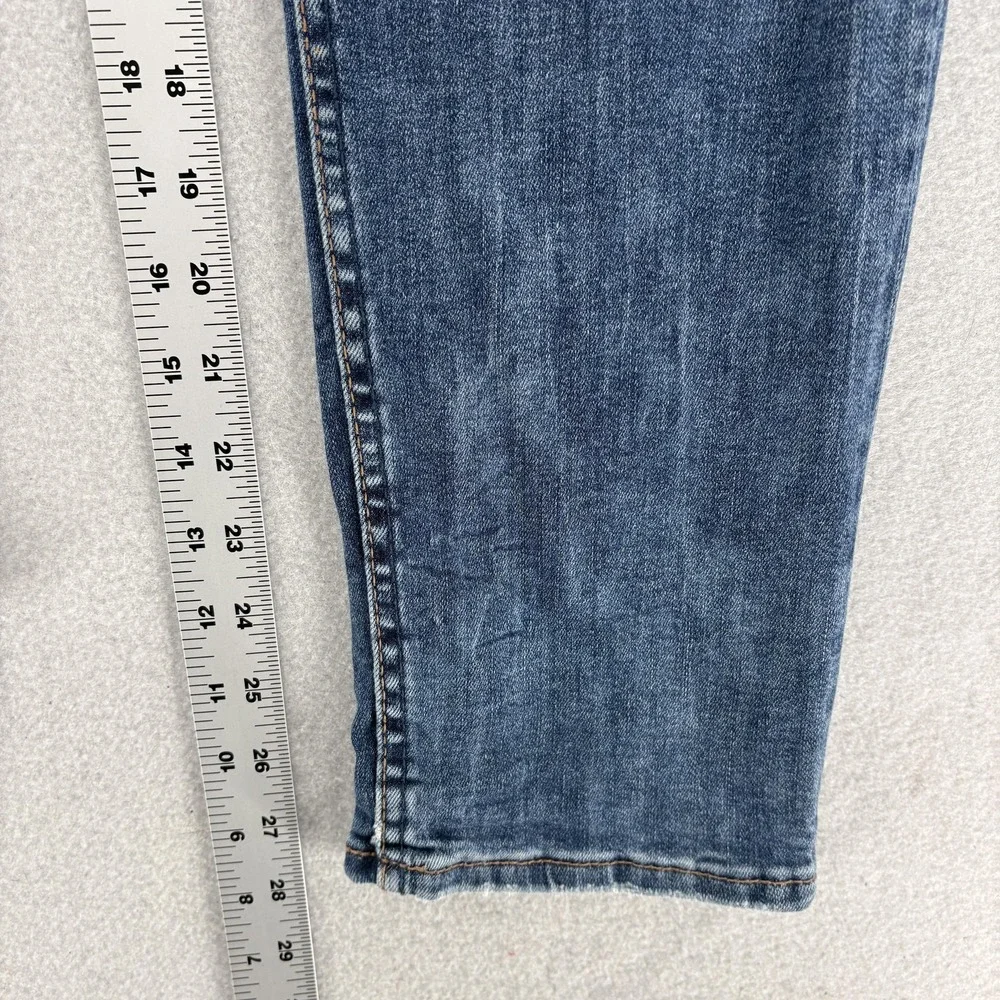 Silver Jeans Suki Slim Womens 30x27 Blue Mid Rise Distressed Stretch Denim Y2K - Picture 9 of 13